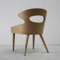 Muebles de madera clásica comedor silla de cuero (LU-137)